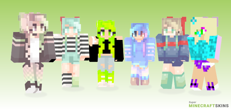 Sour Minecraft Skins - Best Free Minecraft skins for Girls and Boys
