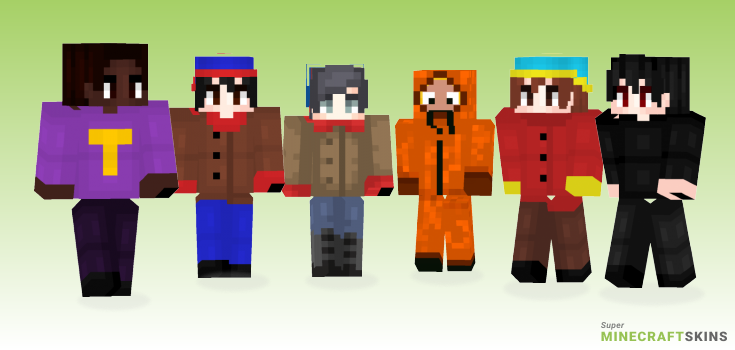 South park Minecraft Skins - Best Free Minecraft skins for Girls and Boys