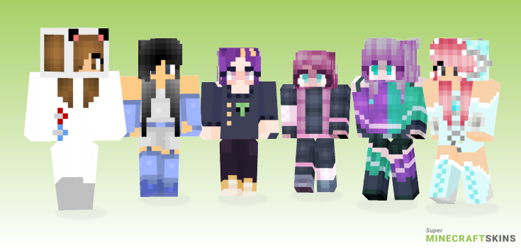 Space girl Minecraft Skins - Best Free Minecraft skins for Girls and Boys