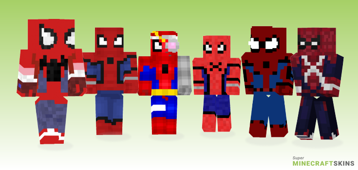 Spiderman Minecraft Skins - Best Free Minecraft skins for Girls and Boys