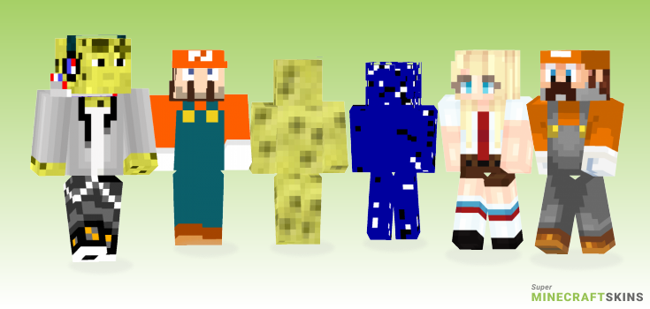 Sponge Minecraft Skins - Best Free Minecraft skins for Girls and Boys
