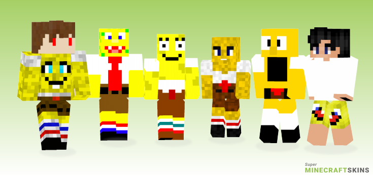 Spongebob Minecraft Skins - Best Free Minecraft skins for Girls and Boys