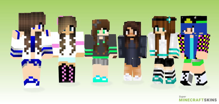 Sporty girl Minecraft Skins - Best Free Minecraft skins for Girls and Boys