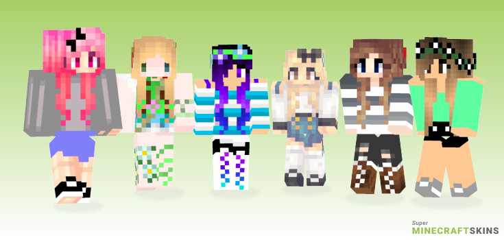 Spring girl Minecraft Skins - Best Free Minecraft skins for Girls and Boys
