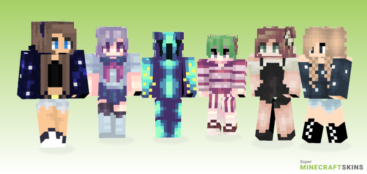 Starry Minecraft Skins - Best Free Minecraft skins for Girls and Boys