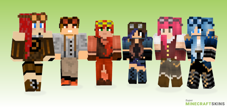 Steampunk girl Minecraft Skins - Best Free Minecraft skins for Girls and Boys