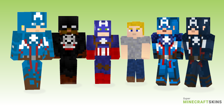 Steve rogers Minecraft Skins - Best Free Minecraft skins for Girls and Boys