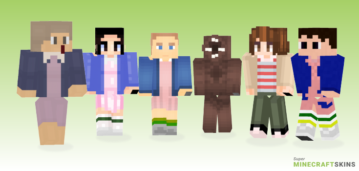 Stranger things Minecraft Skins - Best Free Minecraft skins for Girls and Boys