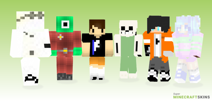 Subject Minecraft Skins - Best Free Minecraft skins for Girls and Boys