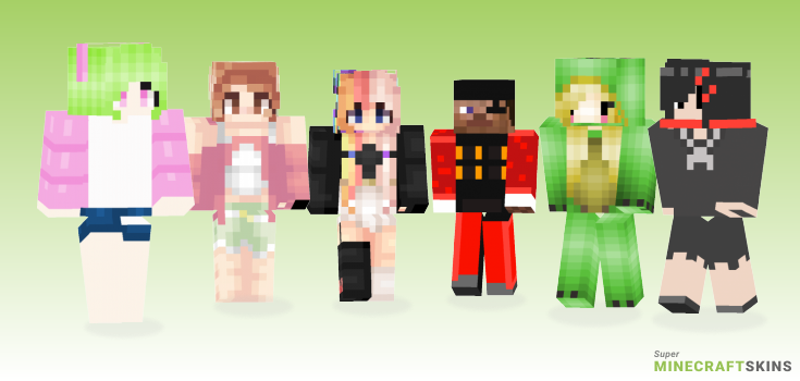 Subscriber Minecraft Skins - Best Free Minecraft skins for Girls and Boys