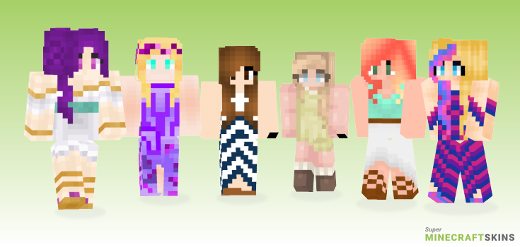 Summer dress Minecraft Skins - Best Free Minecraft skins for Girls and Boys