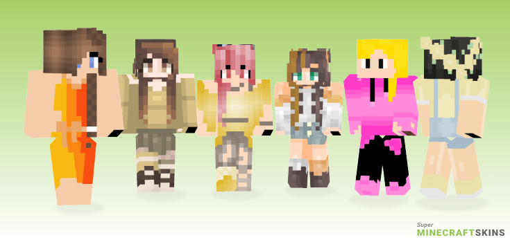 Sunny Minecraft Skins - Best Free Minecraft skins for Girls and Boys
