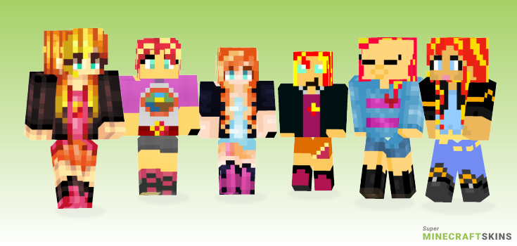 Sunset shimmer Minecraft Skins - Best Free Minecraft skins for Girls and Boys