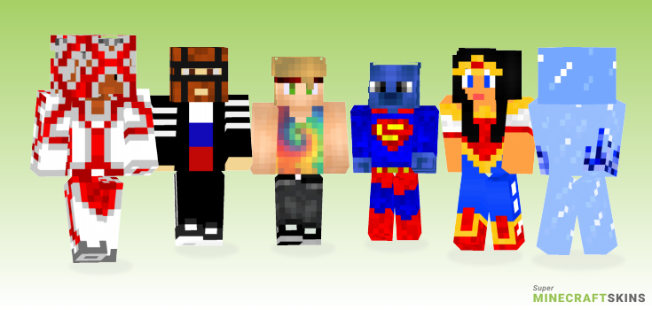 Super hero Minecraft Skins - Best Free Minecraft skins for Girls and Boys