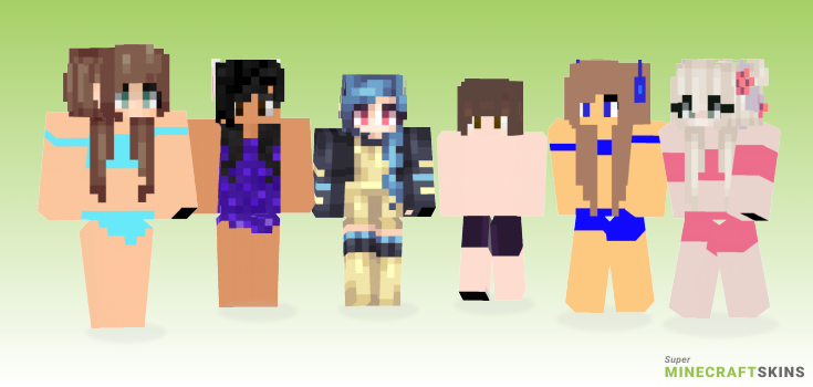 Swimming Minecraft Skins - Best Free Minecraft skins for Girls and Boys