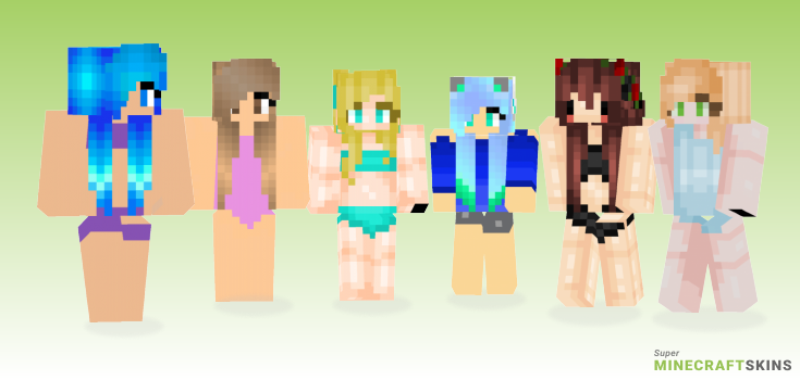 Swimsuit girl Minecraft Skins - Best Free Minecraft skins for Girls and Boys