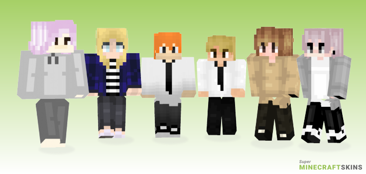 Taehyung Minecraft Skins - Best Free Minecraft skins for Girls and Boys