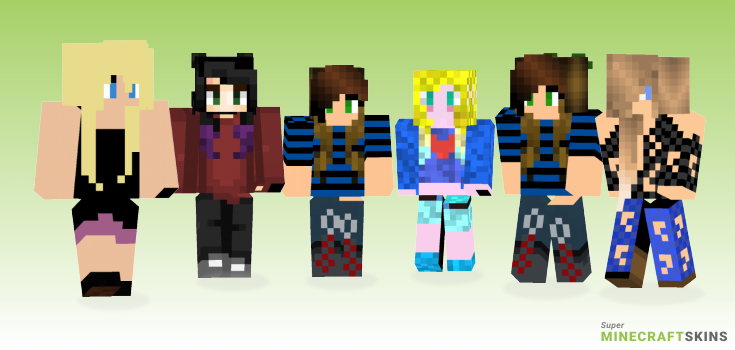Teenage girl Minecraft Skins - Best Free Minecraft skins for Girls and Boys