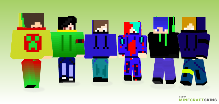 Teenager boy Minecraft Skins - Best Free Minecraft skins for Girls and Boys