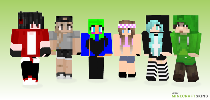 Throwback Minecraft Skins - Best Free Minecraft skins for Girls and Boys