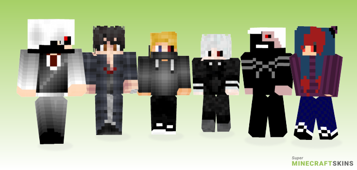 Tokyo ghoul Minecraft Skins - Best Free Minecraft skins for Girls and Boys