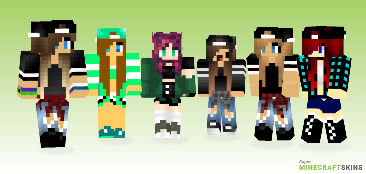 Tomgirl Minecraft Skins - Best Free Minecraft skins for Girls and Boys
