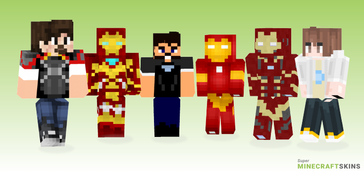 Tony stark Minecraft Skins - Best Free Minecraft skins for Girls and Boys