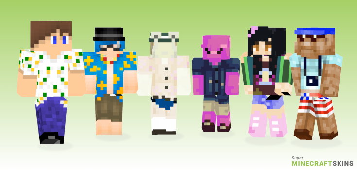 Tourist Minecraft Skins - Best Free Minecraft skins for Girls and Boys