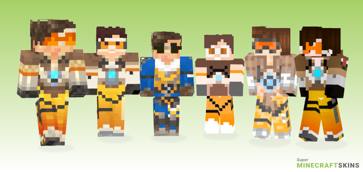 Tracer Minecraft Skins - Best Free Minecraft skins for Girls and Boys