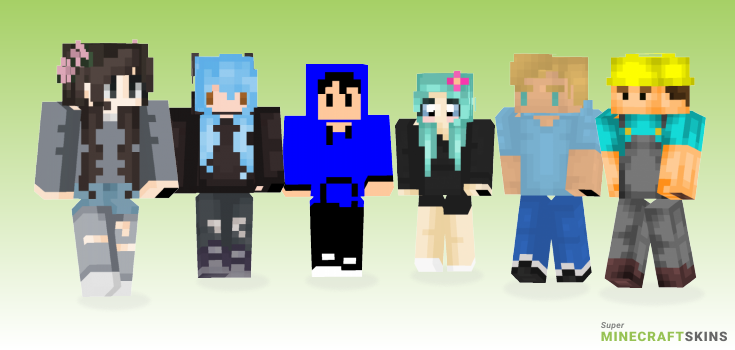 Trying new Minecraft Skins - Best Free Minecraft skins for Girls and Boys