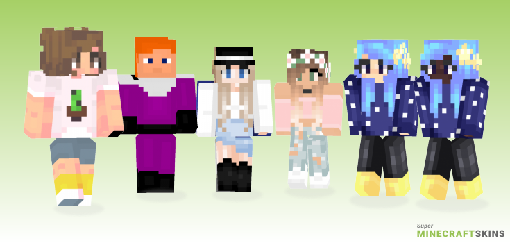 Twins Minecraft Skins - Best Free Minecraft skins for Girls and Boys