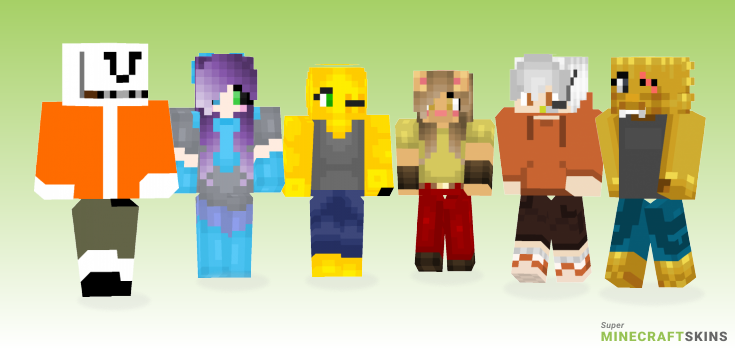 Underswap Minecraft Skins - Best Free Minecraft skins for Girls and Boys