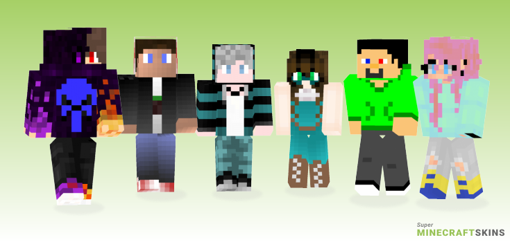 Unnamed Minecraft Skins - Best Free Minecraft skins for Girls and Boys