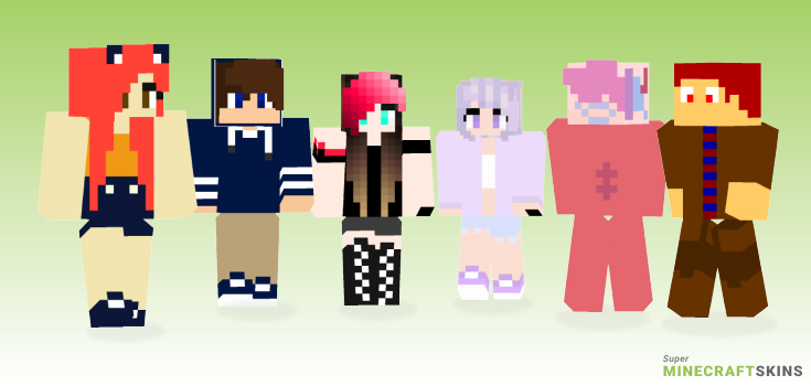 Unshaded Minecraft Skins - Best Free Minecraft skins for Girls and Boys