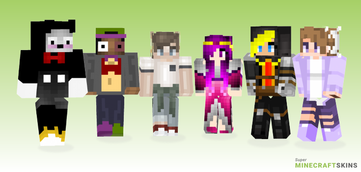 Uploaded Minecraft Skins - Best Free Minecraft skins for Girls and Boys