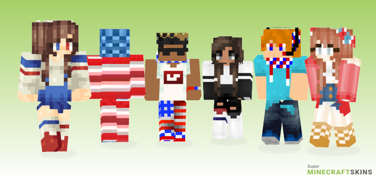 Usa Minecraft Skins - Best Free Minecraft skins for Girls and Boys