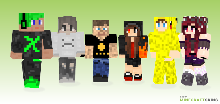 User Minecraft Skins - Best Free Minecraft skins for Girls and Boys