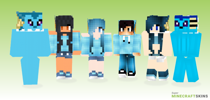 Vaporeon Minecraft Skins - Best Free Minecraft skins for Girls and Boys