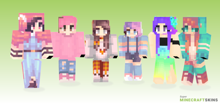 Vibrant Minecraft Skins - Best Free Minecraft skins for Girls and Boys