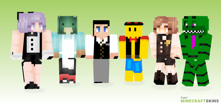 Waiter Minecraft Skins - Best Free Minecraft skins for Girls and Boys