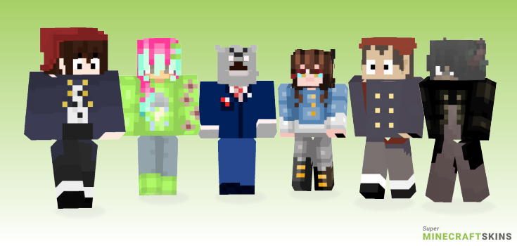 Wall Minecraft Skins - Best Free Minecraft skins for Girls and Boys