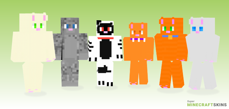 Warrior cats Minecraft Skins - Best Free Minecraft skins for Girls and Boys