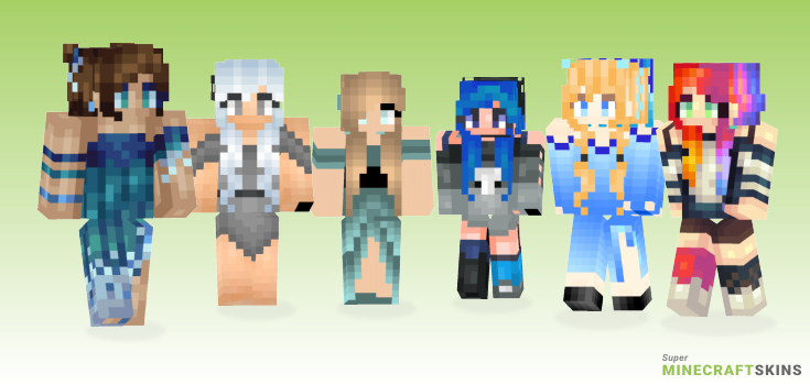 Waterfall Minecraft Skins - Best Free Minecraft skins for Girls and Boys