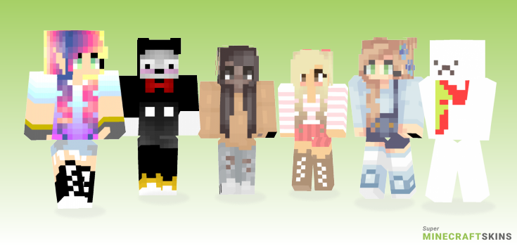 While Minecraft Skins - Best Free Minecraft skins for Girls and Boys
