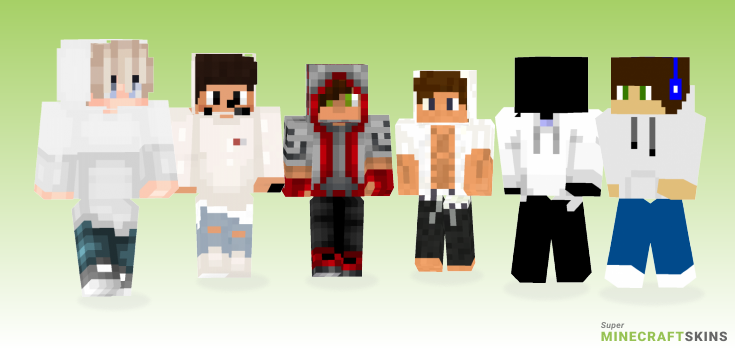White hoodie Minecraft Skins - Best Free Minecraft skins for Girls and Boys