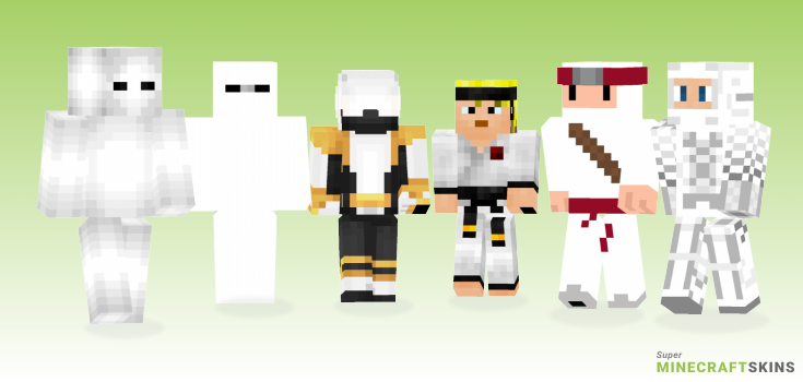 White ninja Minecraft Skins - Best Free Minecraft skins for Girls and Boys