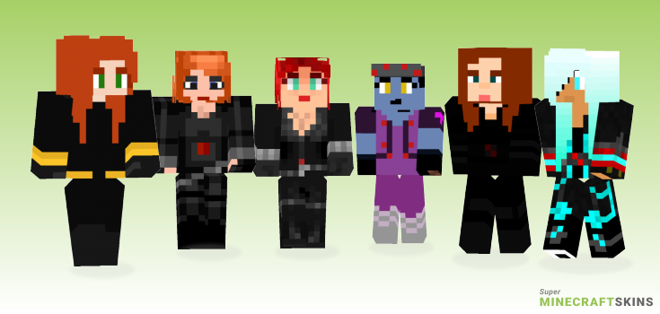 Widow Minecraft Skins - Best Free Minecraft skins for Girls and Boys