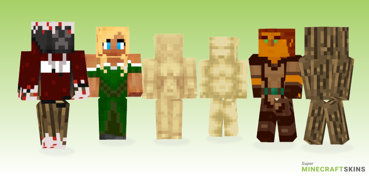 Wood Minecraft Skins - Best Free Minecraft skins for Girls and Boys