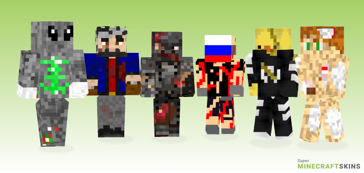 Wounded Minecraft Skins - Best Free Minecraft skins for Girls and Boys