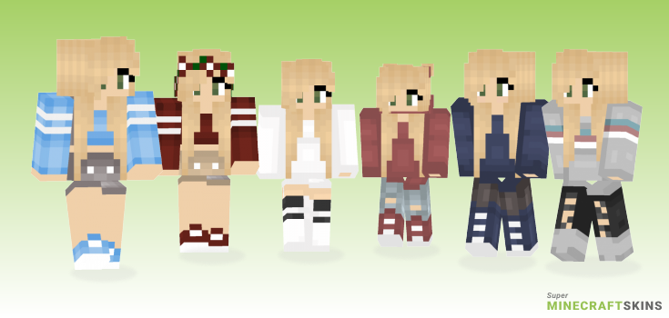 Xbelle Minecraft Skins - Best Free Minecraft skins for Girls and Boys